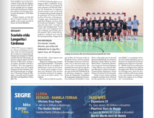El Lleida Handbol Club inicia els entrenaments per al seu debut a la Divisió d’Honor Or amb l’objectiu d’assolir la permanència