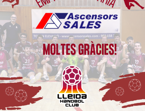 Ascensors Sales s’uneix al Lleida Handbol Club com a Empresa Solidària
