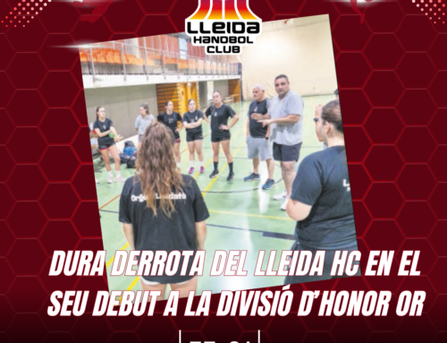 Debut del Lleida Handbol Club a la Divisió d’Honor Or amb una dura derrota a Santander