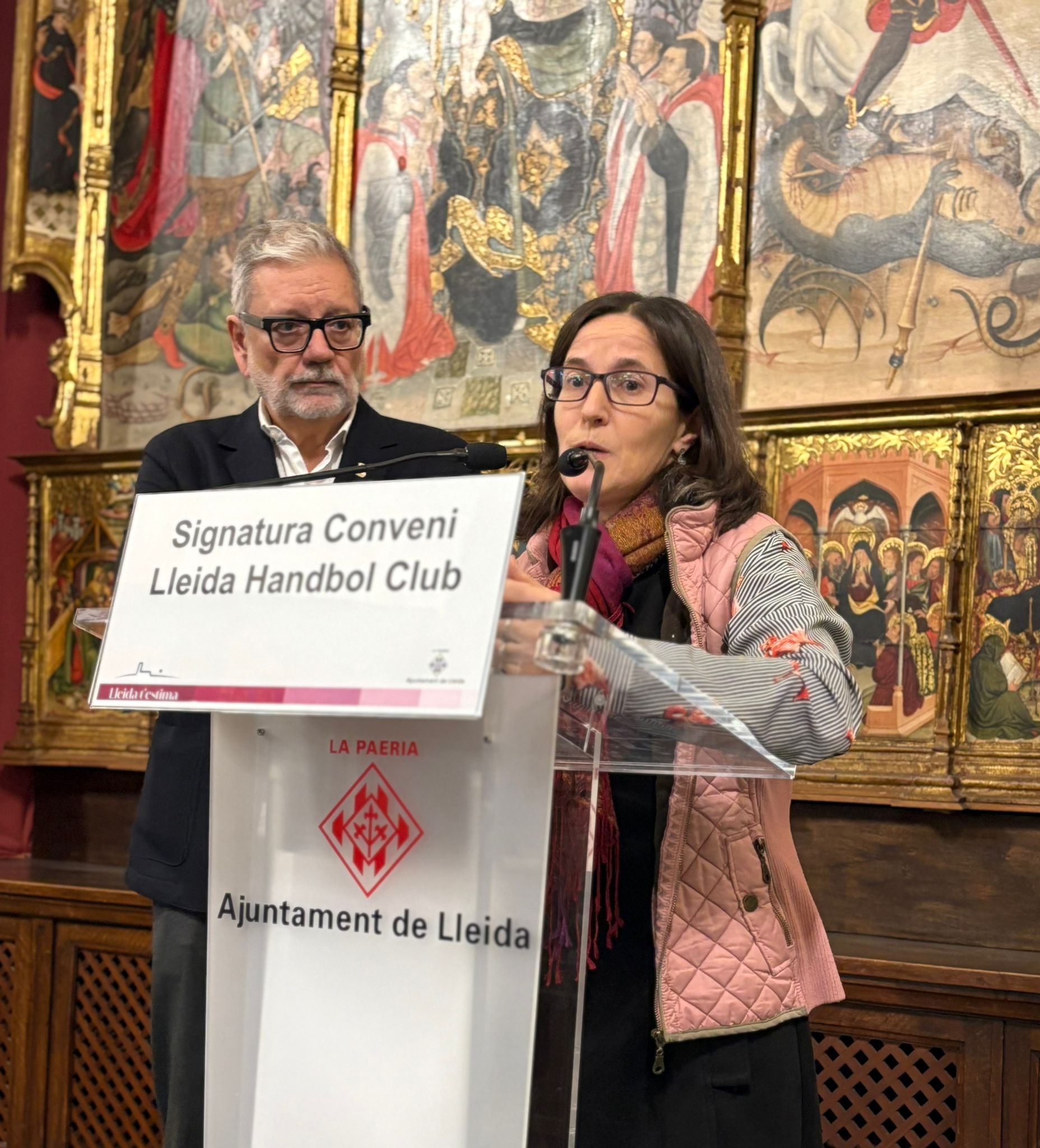 Signatura conveni Ajuntament de Lleida amb el Lleida Handbol Club 2025 4