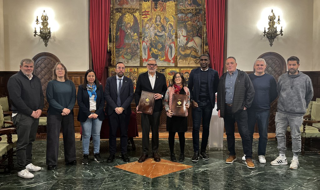 Signatura conveni Paeria Lleida Handbol Club