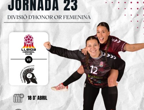 El Lleida Handbol Club fa una crida a l’afició per afrontar el repte contra el líder BM Pozuelo al Municipal de Pardinyes