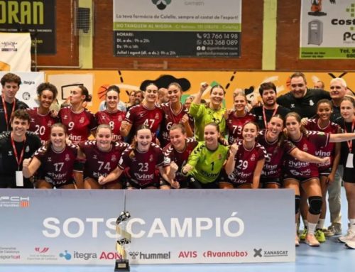Orgull bordeus: El Lleida Handbol, digne subcampió de la Supercopa de Catalunya femenina